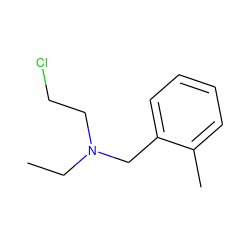 CCN(CCCl)Cc1ccccc1C ZINC000002001663