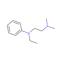 CCN(CCN(C)C)c1ccccc1 ZINC000002012331