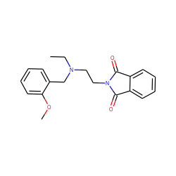 CCN(CCN1C(=O)c2ccccc2C1=O)Cc1ccccc1OC ZINC001772657358