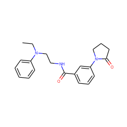 CCN(CCNC(=O)c1cccc(N2CCCC2=O)c1)c1ccccc1 ZINC000004057486