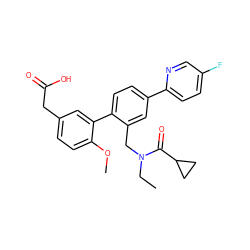 CCN(Cc1cc(-c2ccc(F)cn2)ccc1-c1cc(CC(=O)O)ccc1OC)C(=O)C1CC1 ZINC000066111976