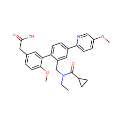 CCN(Cc1cc(-c2ccc(OC)cn2)ccc1-c1cc(CC(=O)O)ccc1OC)C(=O)C1CC1 ZINC000073163934