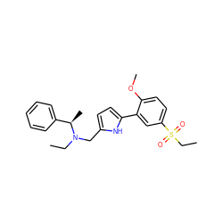 CCN(Cc1ccc(-c2cc(S(=O)(=O)CC)ccc2OC)[nH]1)[C@H](C)c1ccccc1 ZINC000000592218