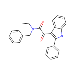 CCN(Cc1ccccc1)C(=O)C(=O)c1c(-c2ccccc2)[nH]c2ccccc12 ZINC000040863741