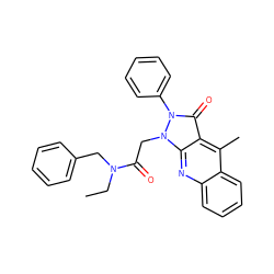 CCN(Cc1ccccc1)C(=O)Cn1c2nc3ccccc3c(C)c2c(=O)n1-c1ccccc1 ZINC000073164686