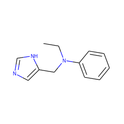 CCN(Cc1cnc[nH]1)c1ccccc1 ZINC000095562706