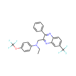 CCN(Cc1nc2cc(C(F)(F)F)ccc2nc1-c1ccccc1)c1ccc(OC(F)(F)F)cc1 ZINC000103266380