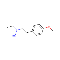 CCN(N)CCc1ccc(OC)cc1 ZINC000064479883