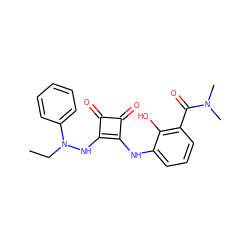 CCN(Nc1c(Nc2cccc(C(=O)N(C)C)c2O)c(=O)c1=O)c1ccccc1 ZINC000101295218