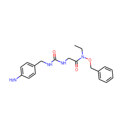 CCN(OCc1ccccc1)C(=O)CNC(=O)NCc1ccc(N)cc1 ZINC000169688169