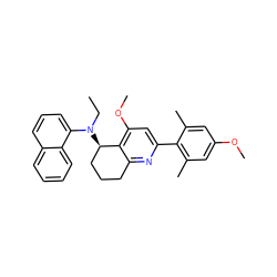 CCN(c1cccc2ccccc12)[C@@H]1CCCc2nc(-c3c(C)cc(OC)cc3C)cc(OC)c21 ZINC000029054017