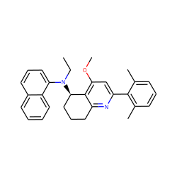 CCN(c1cccc2ccccc12)[C@@H]1CCCc2nc(-c3c(C)cccc3C)cc(OC)c21 ZINC000029054182