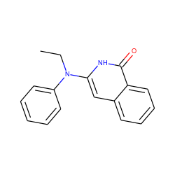 CCN(c1ccccc1)c1cc2ccccc2c(=O)[nH]1 ZINC000002481214