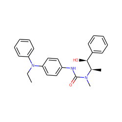 CCN(c1ccccc1)c1ccc(NC(=O)N(C)[C@H](C)[C@@H](O)c2ccccc2)cc1 ZINC000013863348