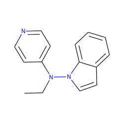 CCN(c1ccncc1)n1ccc2ccccc21 ZINC000013745934