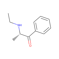 CCN[C@@H](C)C(=O)c1ccccc1 ZINC000000409372