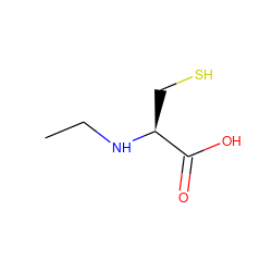 CCN[C@@H](CS)C(=O)O ZINC000005138525