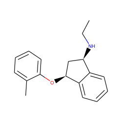 CCN[C@@H]1C[C@H](Oc2ccccc2C)c2ccccc21 ZINC000045484577