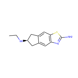 CCN[C@@H]1Cc2cc3nc(N)sc3cc2C1 ZINC000043207082