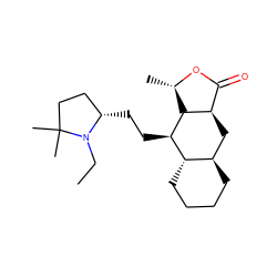 CCN1[C@@H](CC[C@@H]2[C@H]3CCCC[C@@H]3C[C@@H]3C(=O)O[C@@H](C)[C@@H]32)CCC1(C)C ZINC000028351316