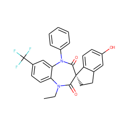 CCN1C(=O)[C@@]2(CCc3cc(O)ccc32)C(=O)N(c2ccccc2)c2cc(C(F)(F)F)ccc21 ZINC000096929179