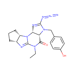 CCN1C(=O)[C@@H]2[C@@H](N=C(N=[N+]=[N-])N2Cc2ccc(O)cc2)N2C1=N[C@@H]1CCC[C@@H]12 ZINC000040943168