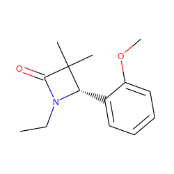 CCN1C(=O)C(C)(C)[C@@H]1c1ccccc1OC ZINC000169324275