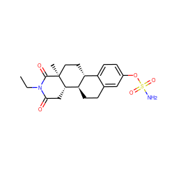 CCN1C(=O)C[C@H]2[C@@H]3CCc4cc(OS(N)(=O)=O)ccc4[C@H]3CC[C@]2(C)C1=O ZINC000013478321