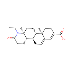 CCN1C(=O)CC[C@H]2[C@@H]3CC=C4C=C(C(=O)O)CC[C@]4(C)[C@H]3CC[C@@]21C ZINC000095556230