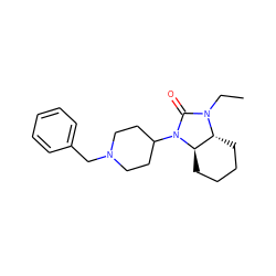 CCN1C(=O)N(C2CCN(Cc3ccccc3)CC2)[C@@H]2CCCC[C@H]21 ZINC000028764608