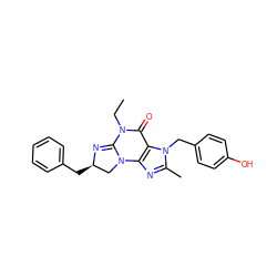 CCN1C(=O)c2c(nc(C)n2Cc2ccc(O)cc2)N2C[C@@H](Cc3ccccc3)N=C12 ZINC000028525584