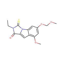 CCN1C(=O)c2cc3c(OC)cc(OCOC)cc3n2C1=S ZINC000013487559