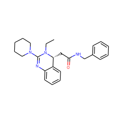 CCN1C(N2CCCCC2)=Nc2ccccc2[C@H]1CC(=O)NCc1ccccc1 ZINC000040766863