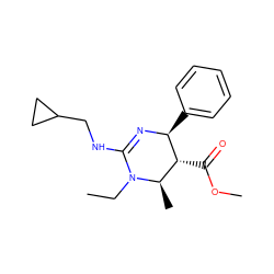 CCN1C(NCC2CC2)=N[C@@H](c2ccccc2)[C@H](C(=O)OC)[C@H]1C ZINC000036379149