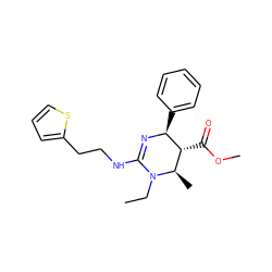 CCN1C(NCCc2cccs2)=N[C@@H](c2ccccc2)[C@H](C(=O)OC)[C@H]1C ZINC000015937382