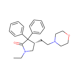 CCN1C[C@@H](CCN2CCOCC2)C(c2ccccc2)(c2ccccc2)C1=O ZINC000019632668