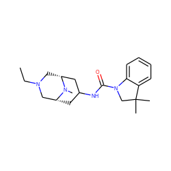 CCN1C[C@@H]2CC(NC(=O)N3CC(C)(C)c4ccccc43)C[C@H](C1)N2C ZINC000026396755