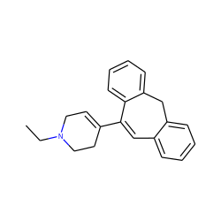 CCN1CC=C(C2=Cc3ccccc3Cc3ccccc32)CC1 ZINC000013740498