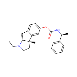 CCN1CC[C@@]2(C)c3cc(OC(=O)N[C@@H](C)c4ccccc4)ccc3C[C@@H]12 ZINC000029220783