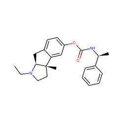 CCN1CC[C@@]2(C)c3cc(OC(=O)N[C@@H](C)c4ccccc4)ccc3C[C@H]12 ZINC000013453884