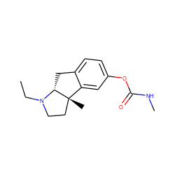 CCN1CC[C@@]2(C)c3cc(OC(=O)NC)ccc3C[C@@H]12 ZINC000003604220