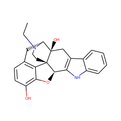 CCN1CC[C@]23c4c5ccc(O)c4O[C@@H]2c2[nH]c4ccccc4c2C[C@@]3(O)[C@H]1C5 ZINC000028523878