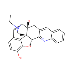 CCN1CC[C@]23c4c5ccc(O)c4O[C@H]2c2nc4ccccc4cc2C[C@@]3(O)[C@H]1C5 ZINC000473084591