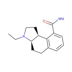 CCN1CC[C@H]2c3c(cccc3C(N)=O)CC[C@H]21 ZINC000013740514