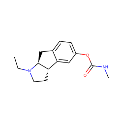 CCN1CC[C@H]2c3cc(OC(=O)NC)ccc3C[C@@H]21 ZINC000013453944