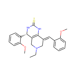 CCN1CC2=C(NC(=S)N[C@H]2c2ccccc2OC)/C(=C/c2ccccc2OC)C1 ZINC000096282928