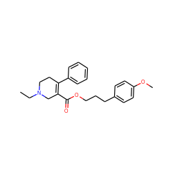 CCN1CCC(c2ccccc2)=C(C(=O)OCCCc2ccc(OC)cc2)C1 ZINC000095593128