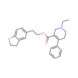 CCN1CCC(c2ccccc2)=C(C(=O)OCCc2ccc3c(c2)CCO3)C1 ZINC000095594033