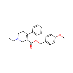 CCN1CCC(c2ccccc2)=C(C(=O)OCc2ccc(OC)cc2)C1 ZINC000095598053