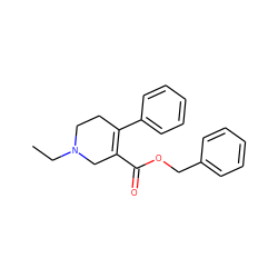 CCN1CCC(c2ccccc2)=C(C(=O)OCc2ccccc2)C1 ZINC000013782809